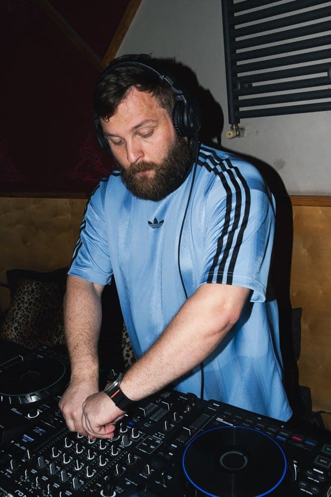 in the booth
