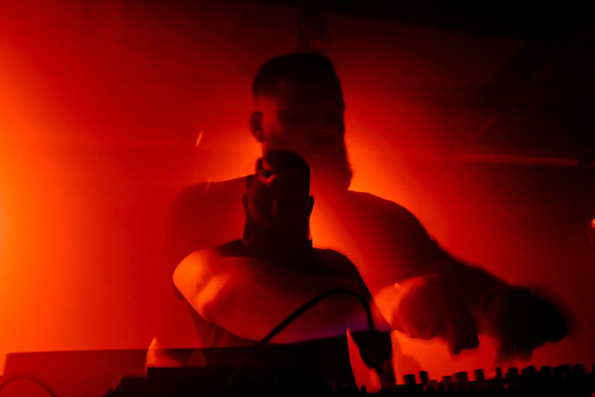 in the booth